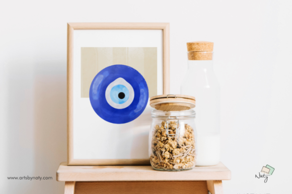 Download Evil Eye Printable Art Abstract Painting - Premium Resources