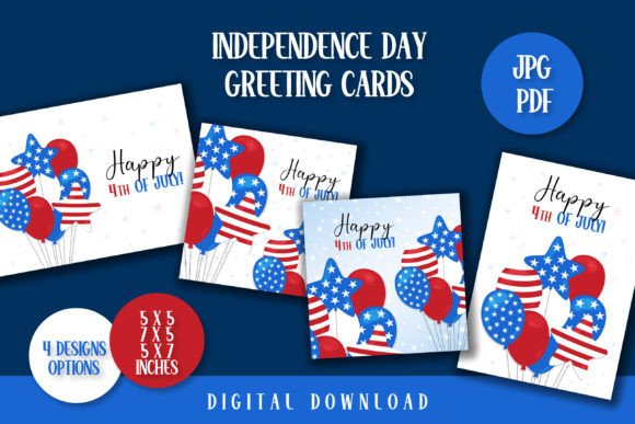 Download 4th of July Greeting Cards | USA Design - Greeting Collection