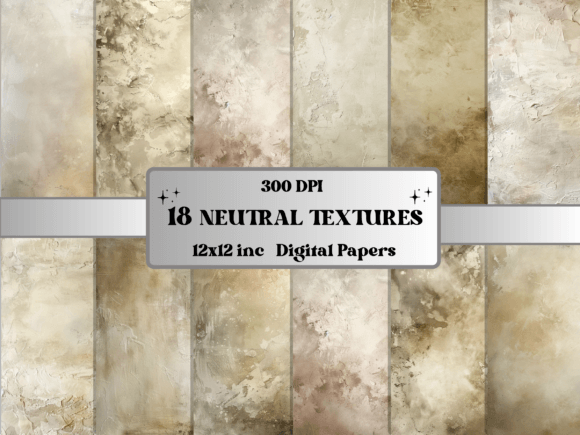 Download Neutral Textures Digital Paper Pack - Texture Collection