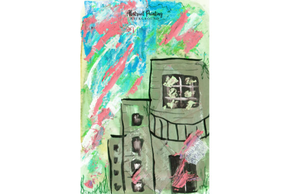 Download Building Abstract Painting Background - Premium Resources