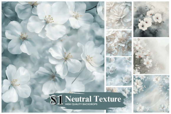Download Soft Neutral Textures Floral Backdrops - Texture Collection