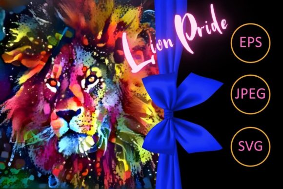 Download Lion Festive Abstract Painting - Premium Resources