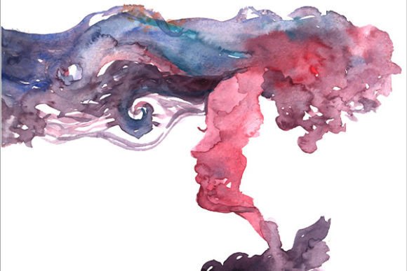 Download Abstract Painting Water Color of Beauty - Premium Resources