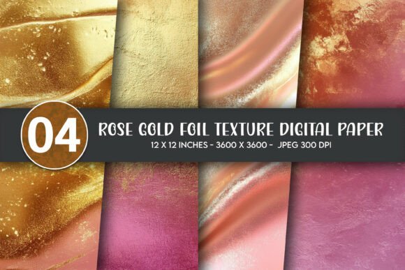 Download Rose Gold Foil Texture Digital Paper - Texture Collection
