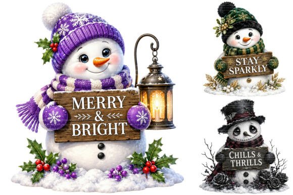 Download Snowman Christmas Sublimation Clipart - Christmas sublimation Collection