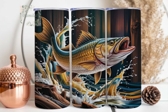 Download Dynamic Wood Grain Fish 20oz Tumbler - Dynamic Collection