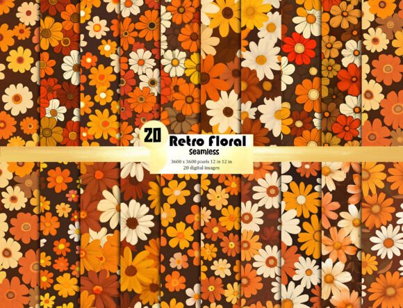 Download Retro Floral Background Pattern Texture - Texture Collection